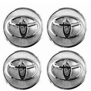 Toyota Center Caps Silver/Chrome 57mm Brand New (Set of 4)